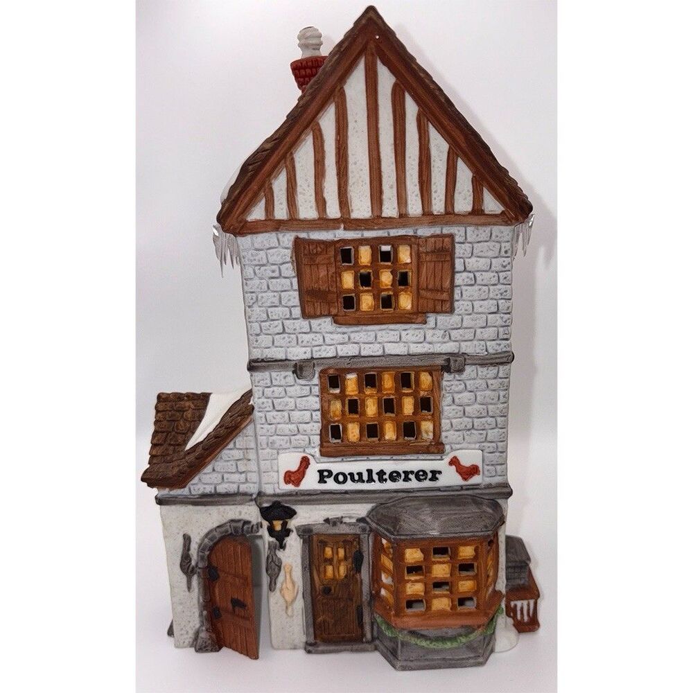 Department 56 Dickens Village “Poulterer” Porcelain Lighted Building